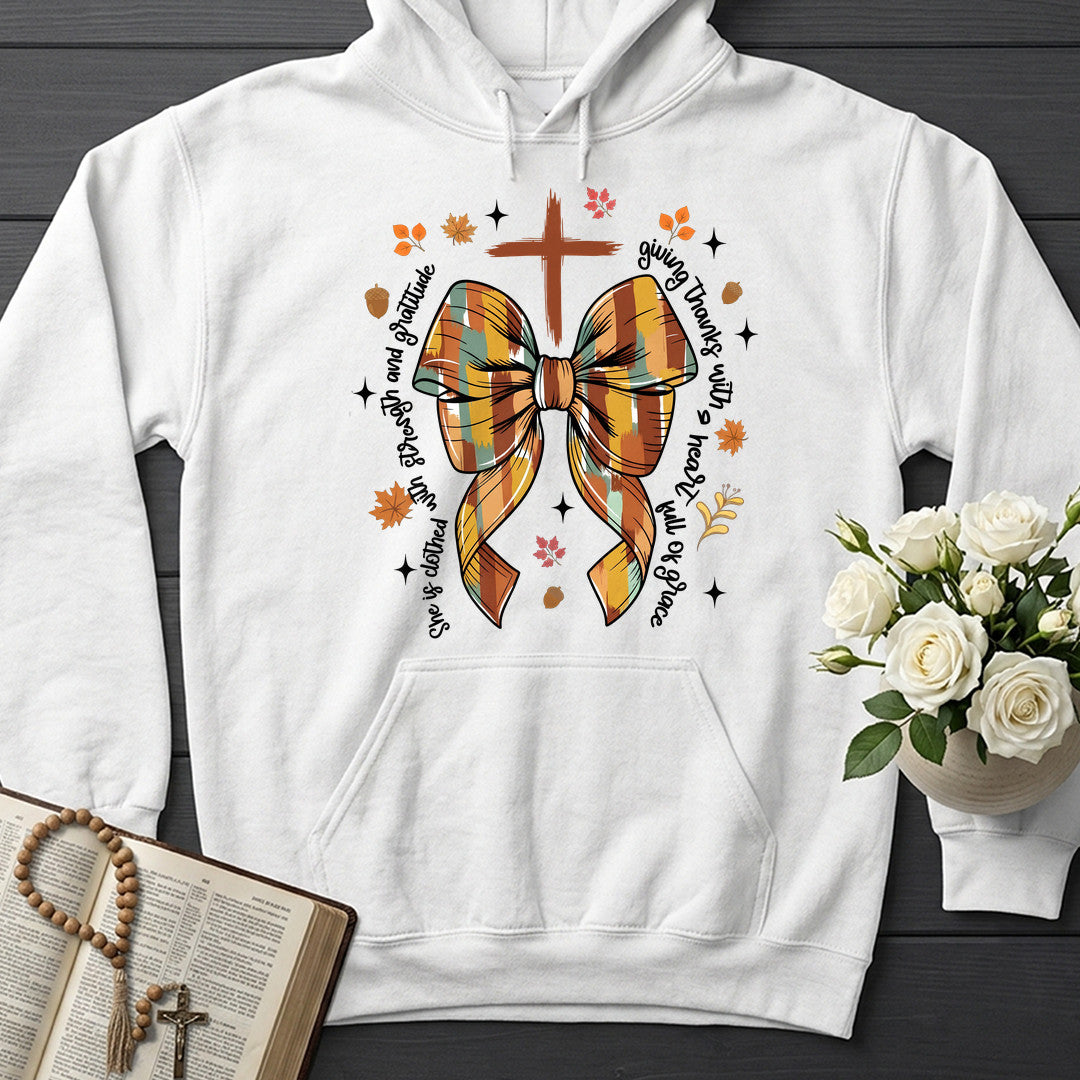 She Is Clothed With Strength And Gratitude Giving Thanks With A Heart Full Of Grace 01