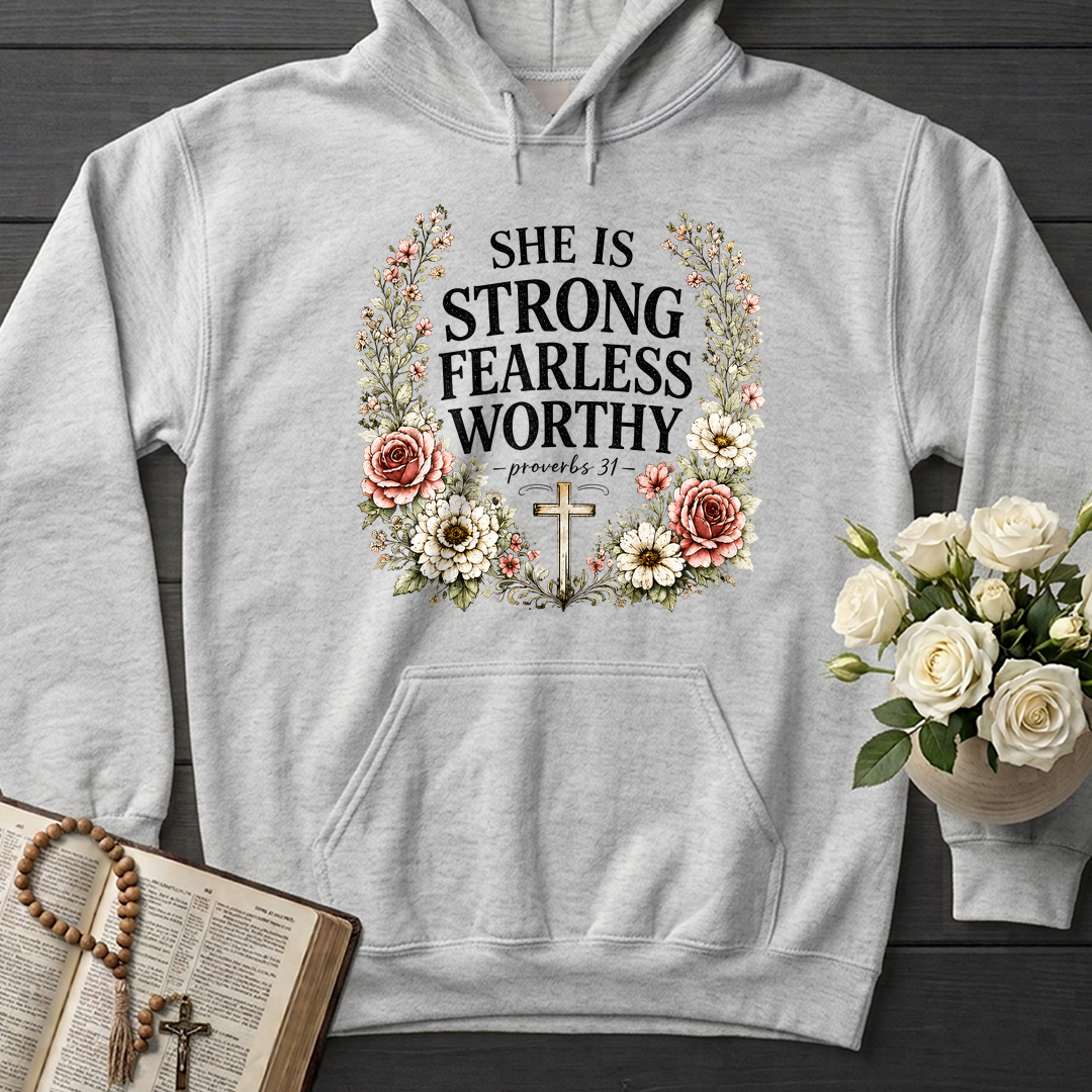 She Is Strong Fearless Worthy Proverbs 31 01