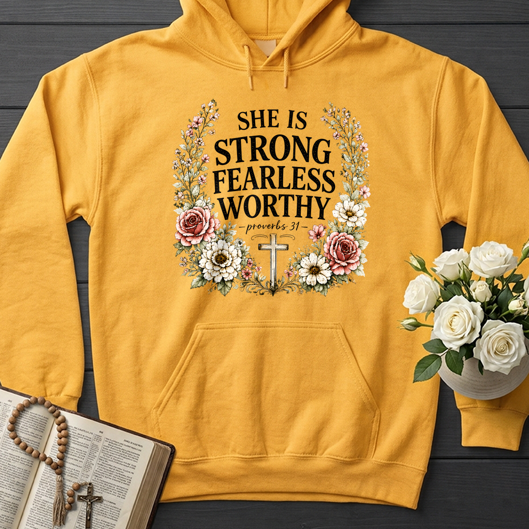 She Is Strong Fearless Worthy Proverbs 31 01