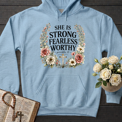 She Is Strong Fearless Worthy Proverbs 31 01
