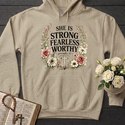 She Is Strong Fearless Worthy Proverbs 31 01