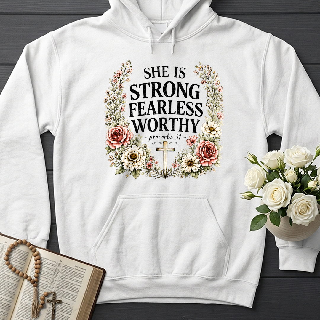 She Is Strong Fearless Worthy Proverbs 31 01