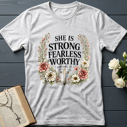 She Is Strong Fearless Worthy Proverbs 31 01
