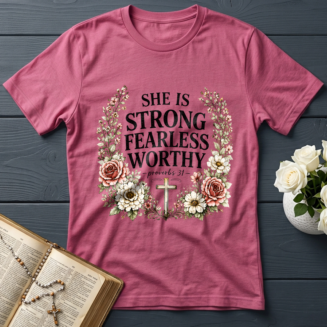 She Is Strong Fearless Worthy Proverbs 31 01