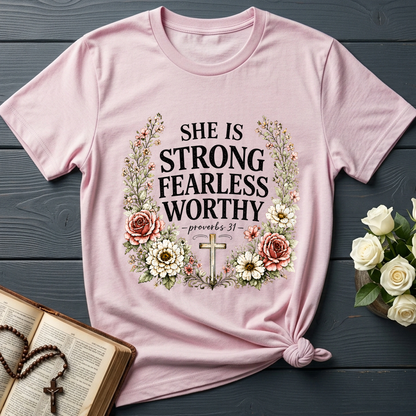 She Is Strong Fearless Worthy Proverbs 31 01