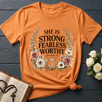 She Is Strong Fearless Worthy Proverbs 31 01