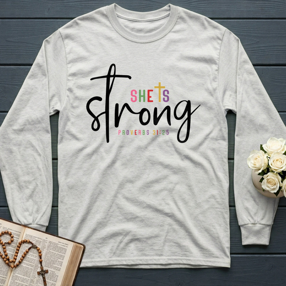 She Is Strong Proverbs 31.25 01