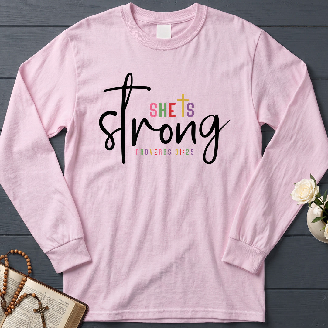 She Is Strong Proverbs 31.25 01