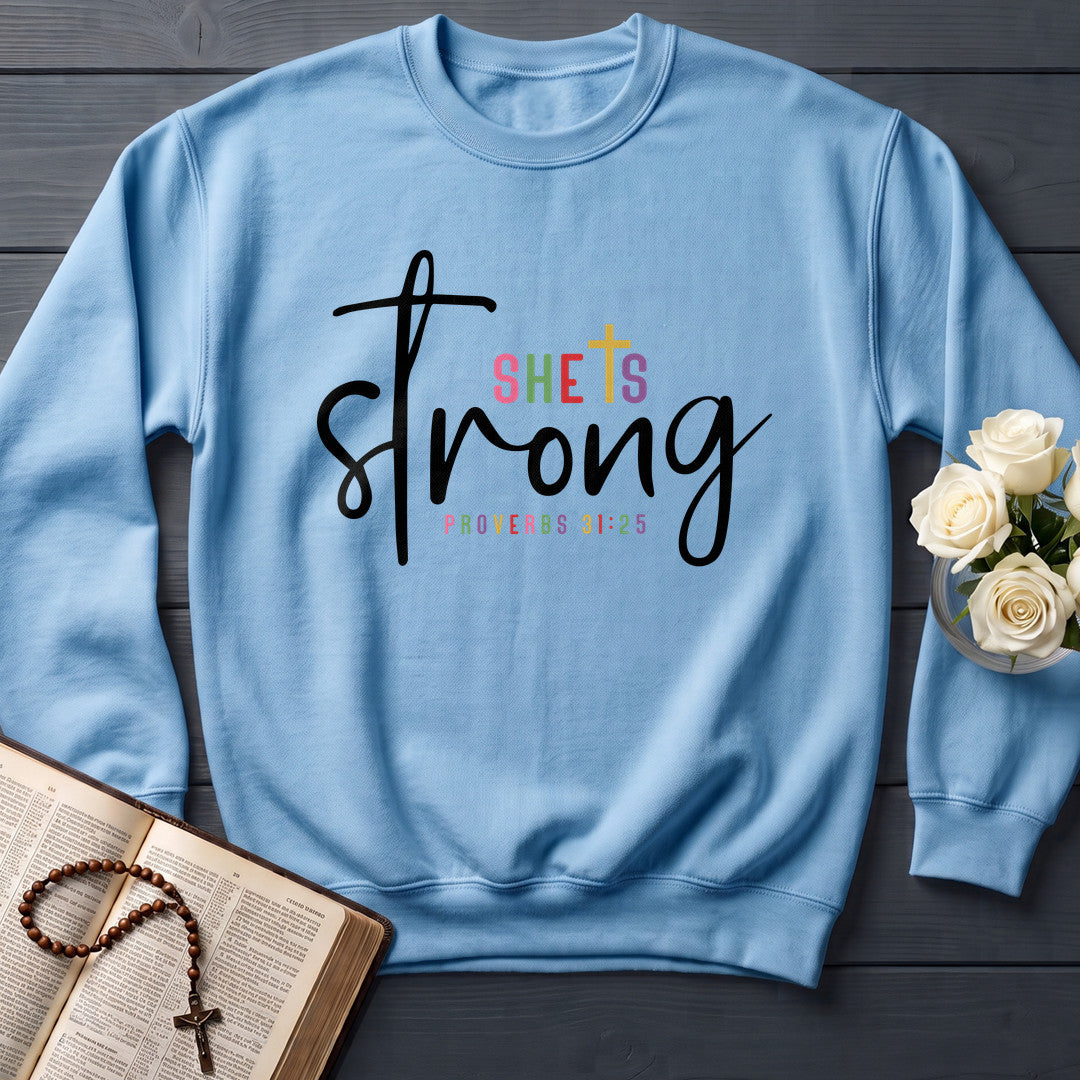 She Is Strong Proverbs 31.25 01