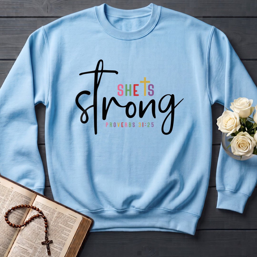 She Is Strong Proverbs 31.25 01