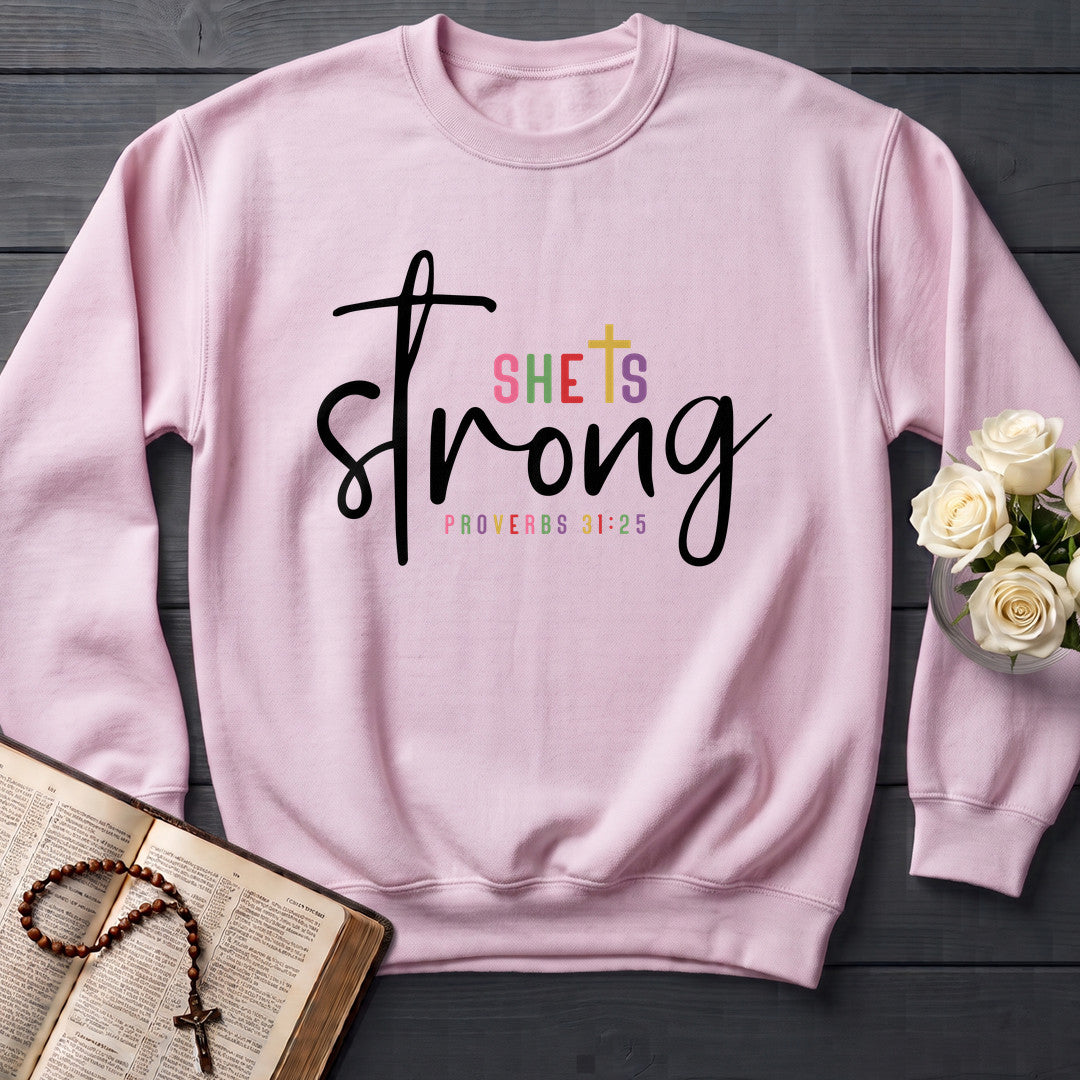She Is Strong Proverbs 31.25 01