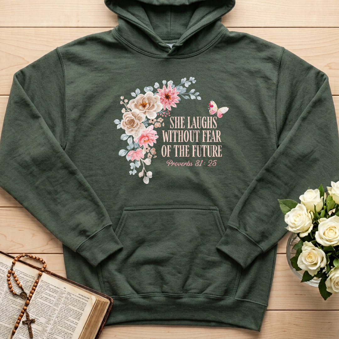 She Laughs Without Fear Of The Future Proverbs 31.25 01