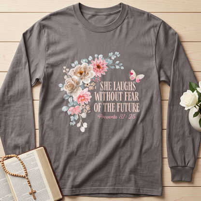 She Laughs Without Fear Of The Future Proverbs 31.25 01