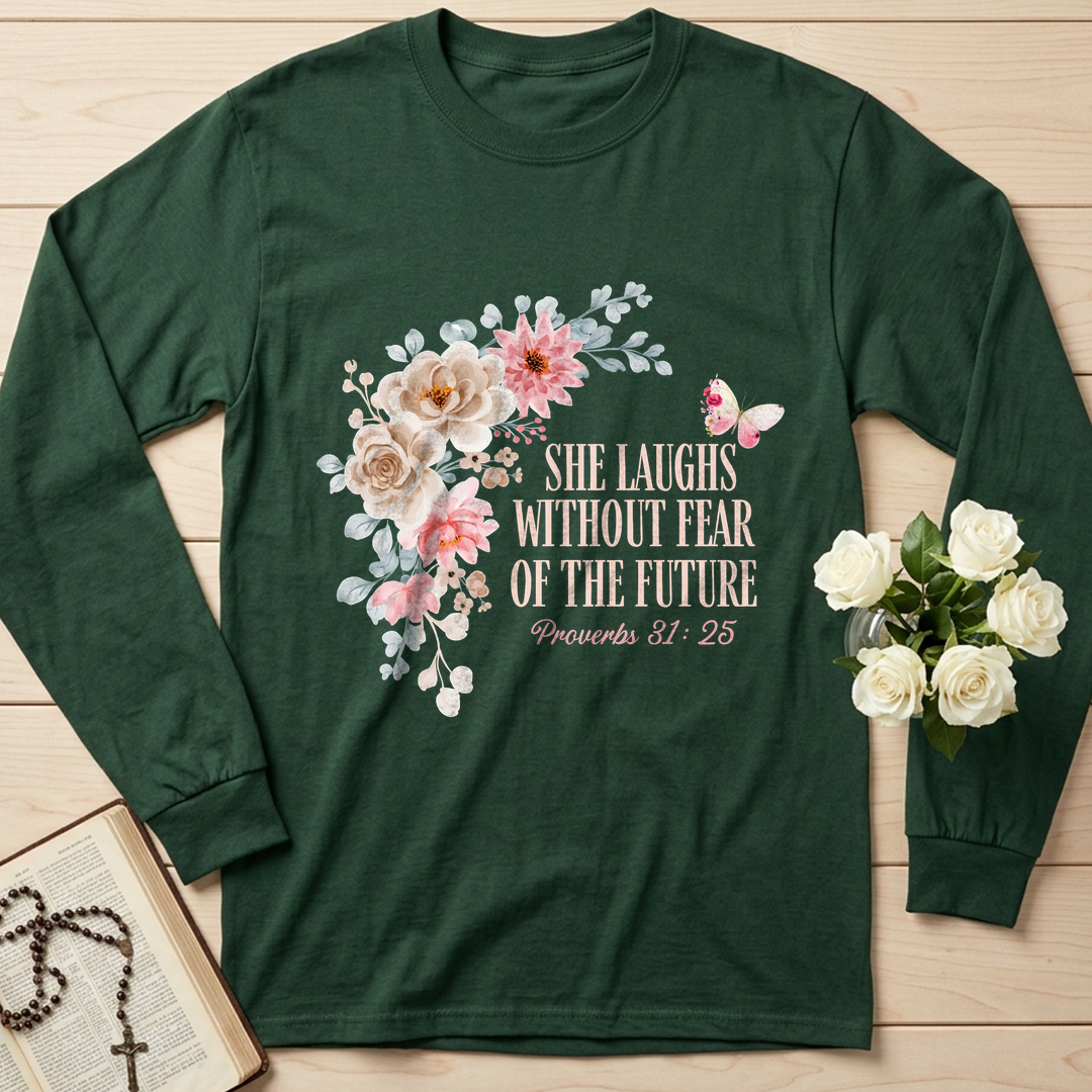 She Laughs Without Fear Of The Future Proverbs 31.25 01