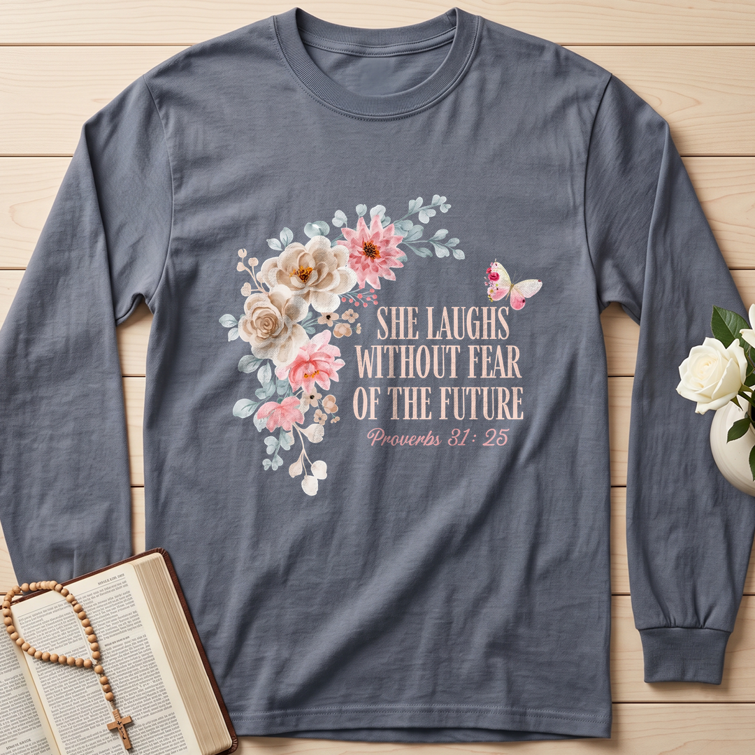 She Laughs Without Fear Of The Future Proverbs 31.25 01