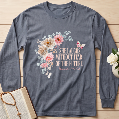 She Laughs Without Fear Of The Future Proverbs 31.25 01