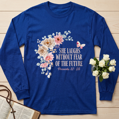 She Laughs Without Fear Of The Future Proverbs 31.25 01