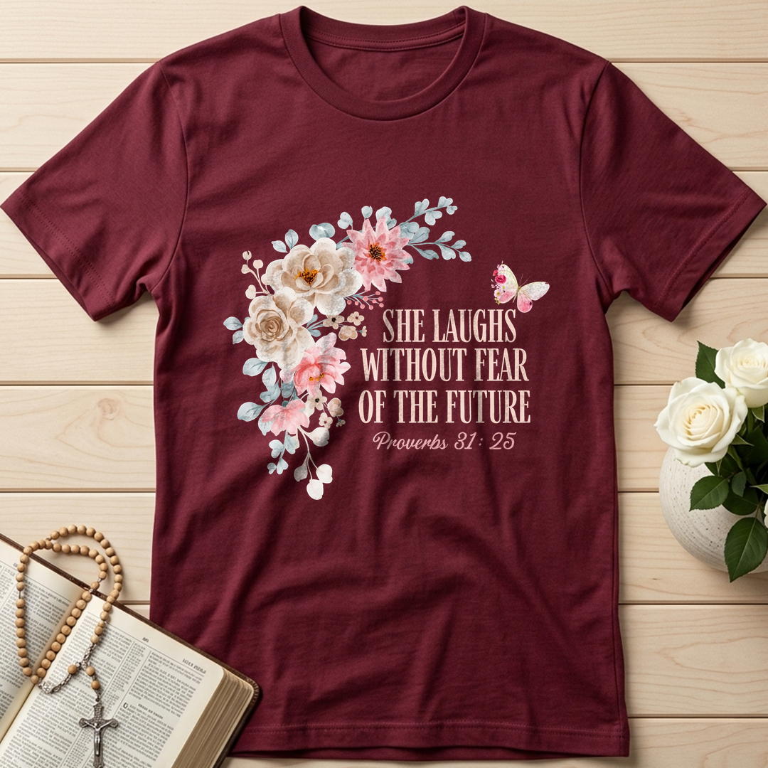 She Laughs Without Fear Of The Future Proverbs 31.25 01