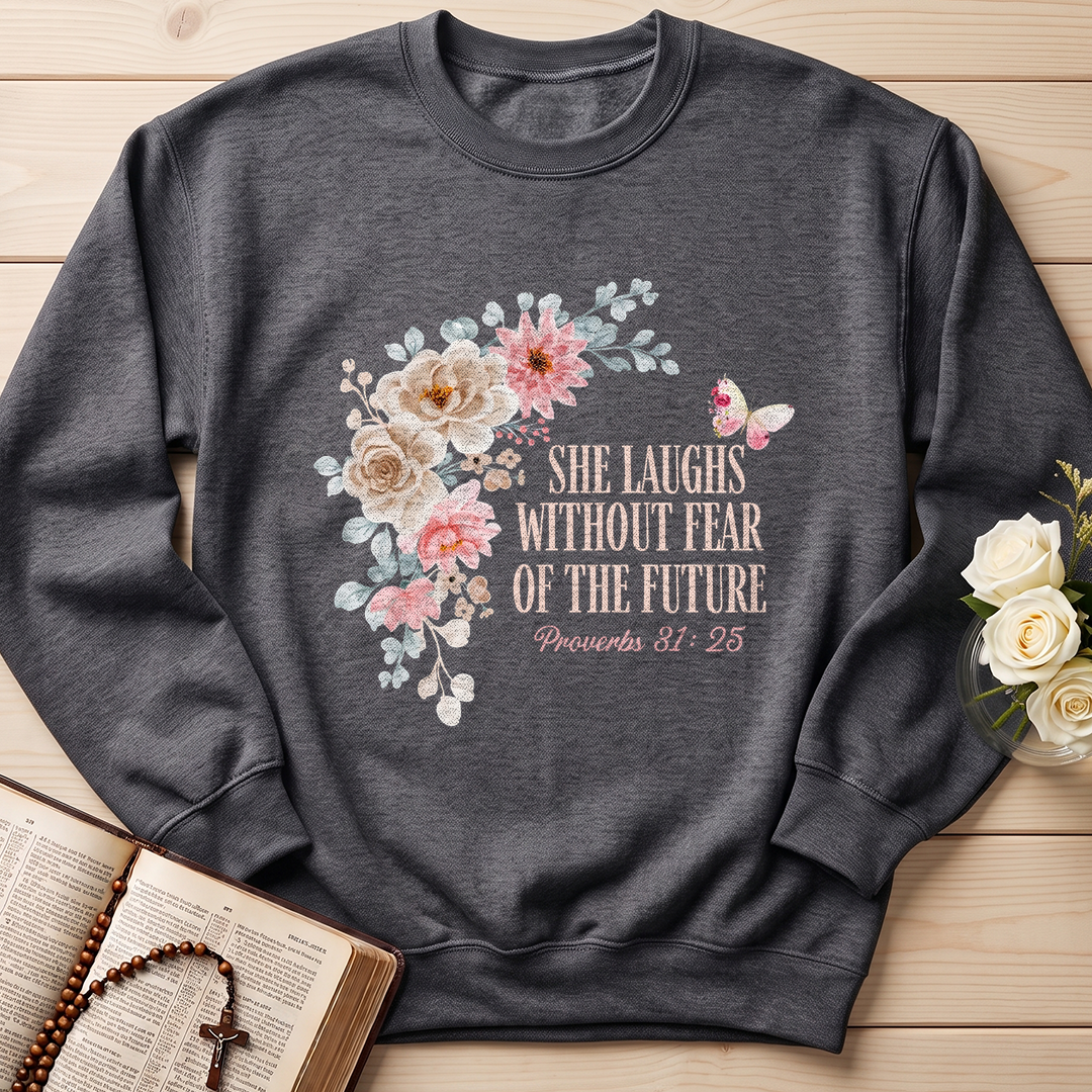 She Laughs Without Fear Of The Future Proverbs 31.25 01