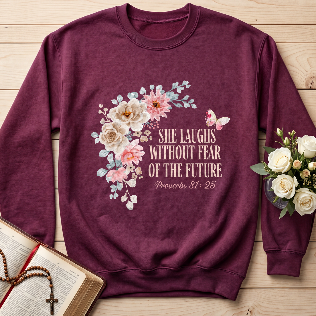 She Laughs Without Fear Of The Future Proverbs 31.25 01