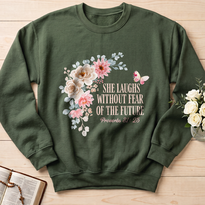 She Laughs Without Fear Of The Future Proverbs 31.25 01