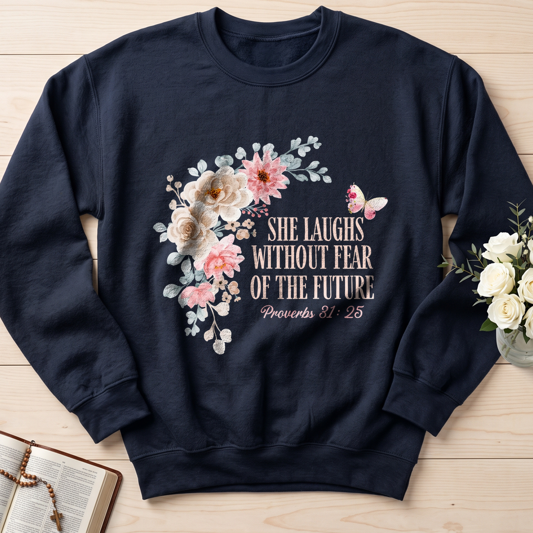 She Laughs Without Fear Of The Future Proverbs 31.25 01