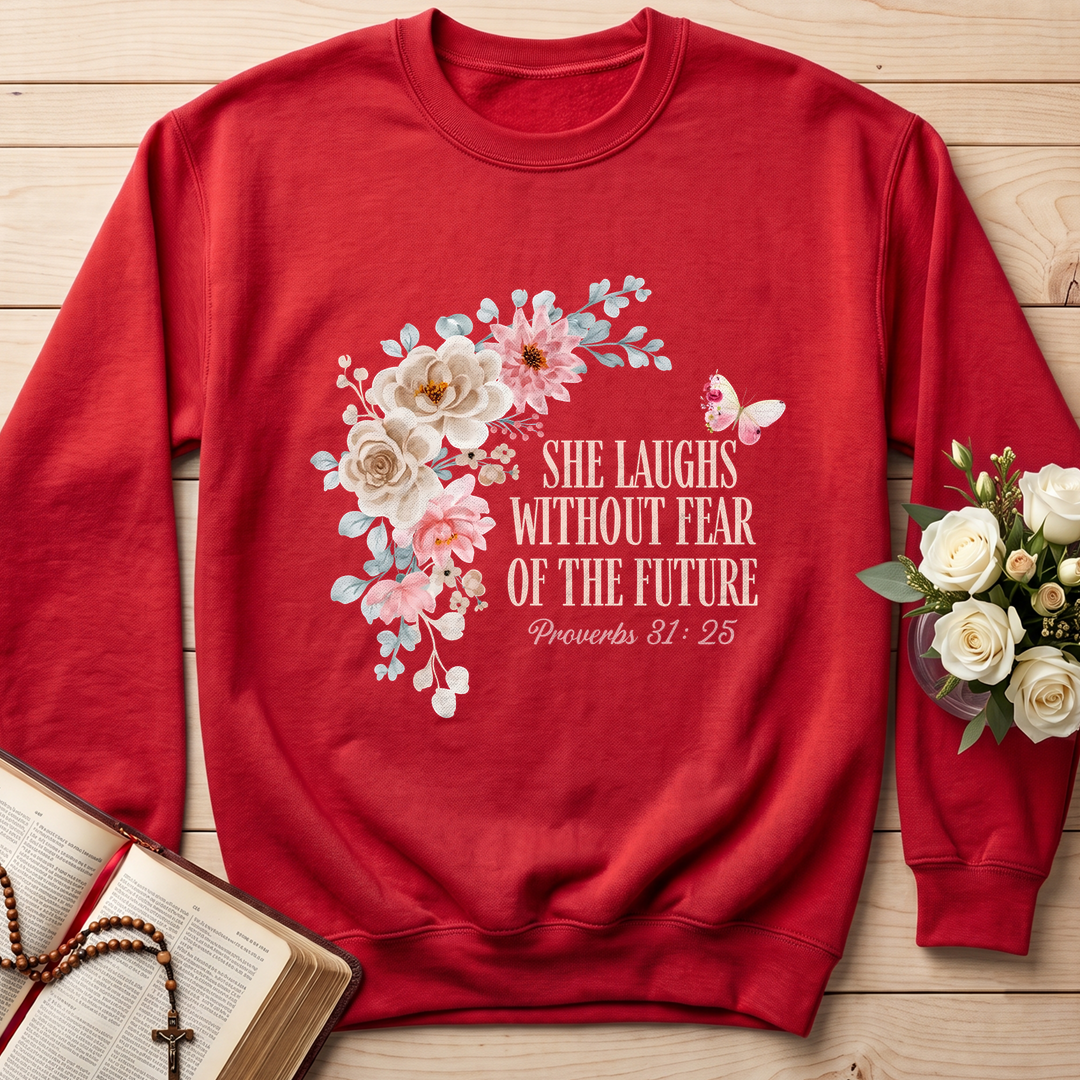 She Laughs Without Fear Of The Future Proverbs 31.25 01