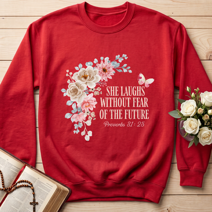 She Laughs Without Fear Of The Future Proverbs 31.25 01