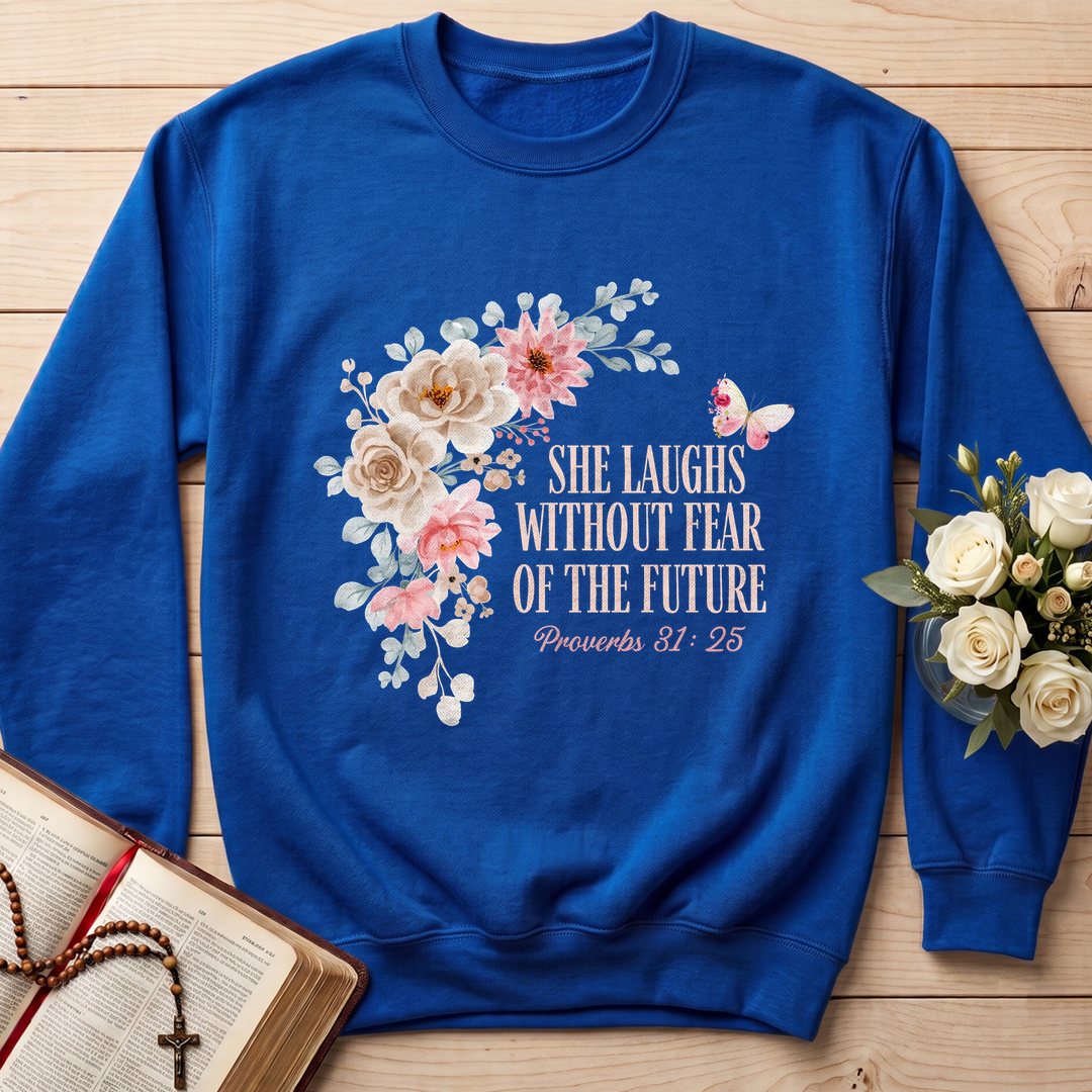 She Laughs Without Fear Of The Future Proverbs 31.25 01