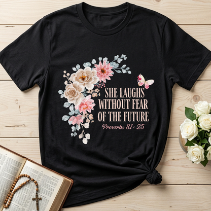 She Laughs Without Fear Of The Future Proverbs 31.25 01