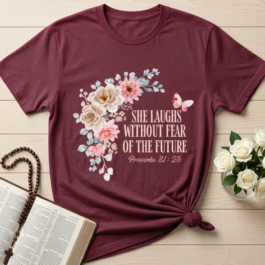 She Laughs Without Fear Of The Future Proverbs 31.25 01