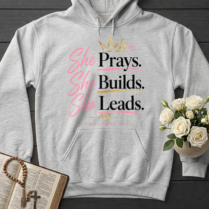 She Prays She Builds She Leads Proverbs 31 01