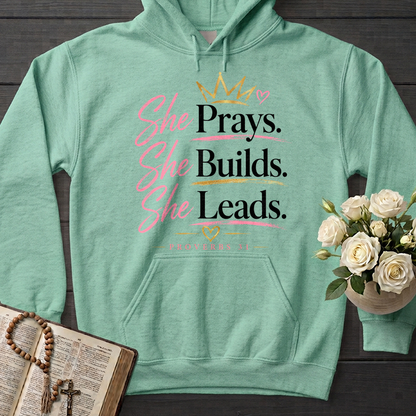 She Prays She Builds She Leads Proverbs 31 01