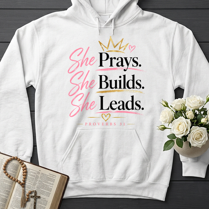 She Prays She Builds She Leads Proverbs 31 01