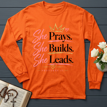 She Prays She Builds She Leads Proverbs 31 01