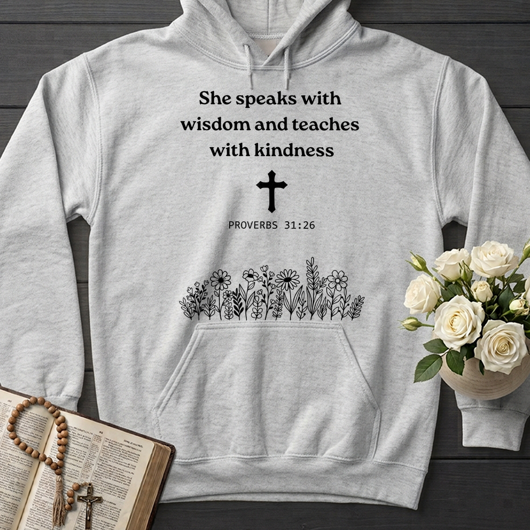 She Speaks With Wisdom And Teaches With Kindness Proverbs 31.26 01