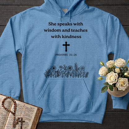 She Speaks With Wisdom And Teaches With Kindness Proverbs 31.26 01