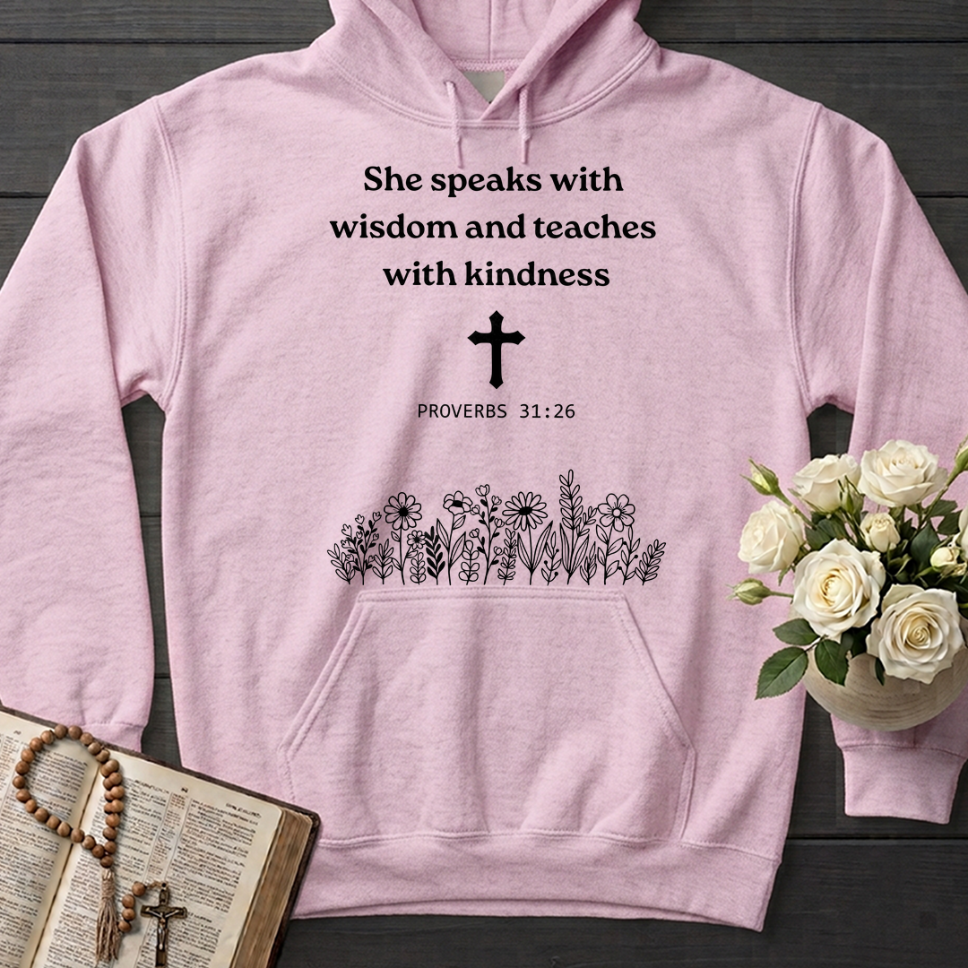 She Speaks With Wisdom And Teaches With Kindness Proverbs 31.26 01