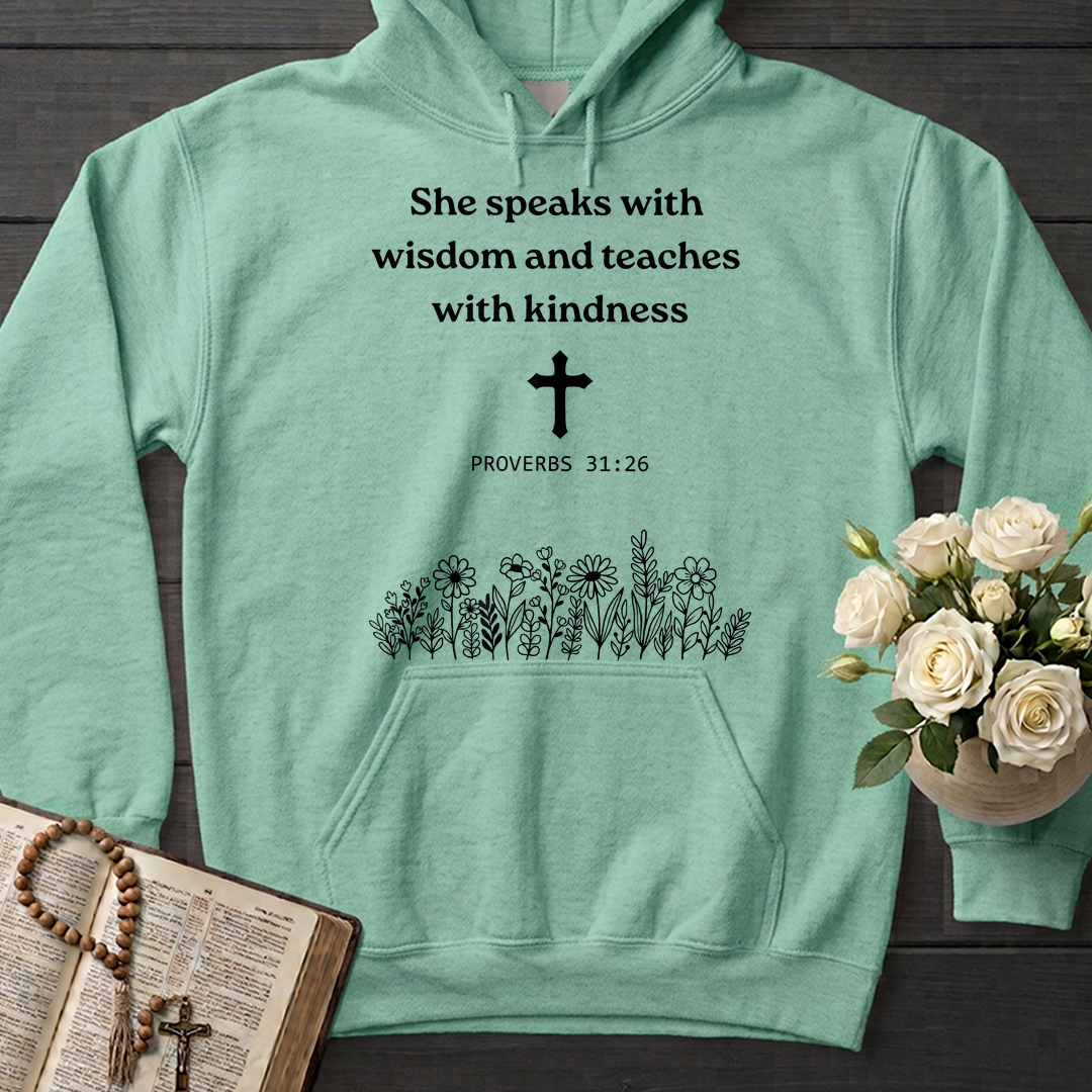 She Speaks With Wisdom And Teaches With Kindness Proverbs 31.26 01