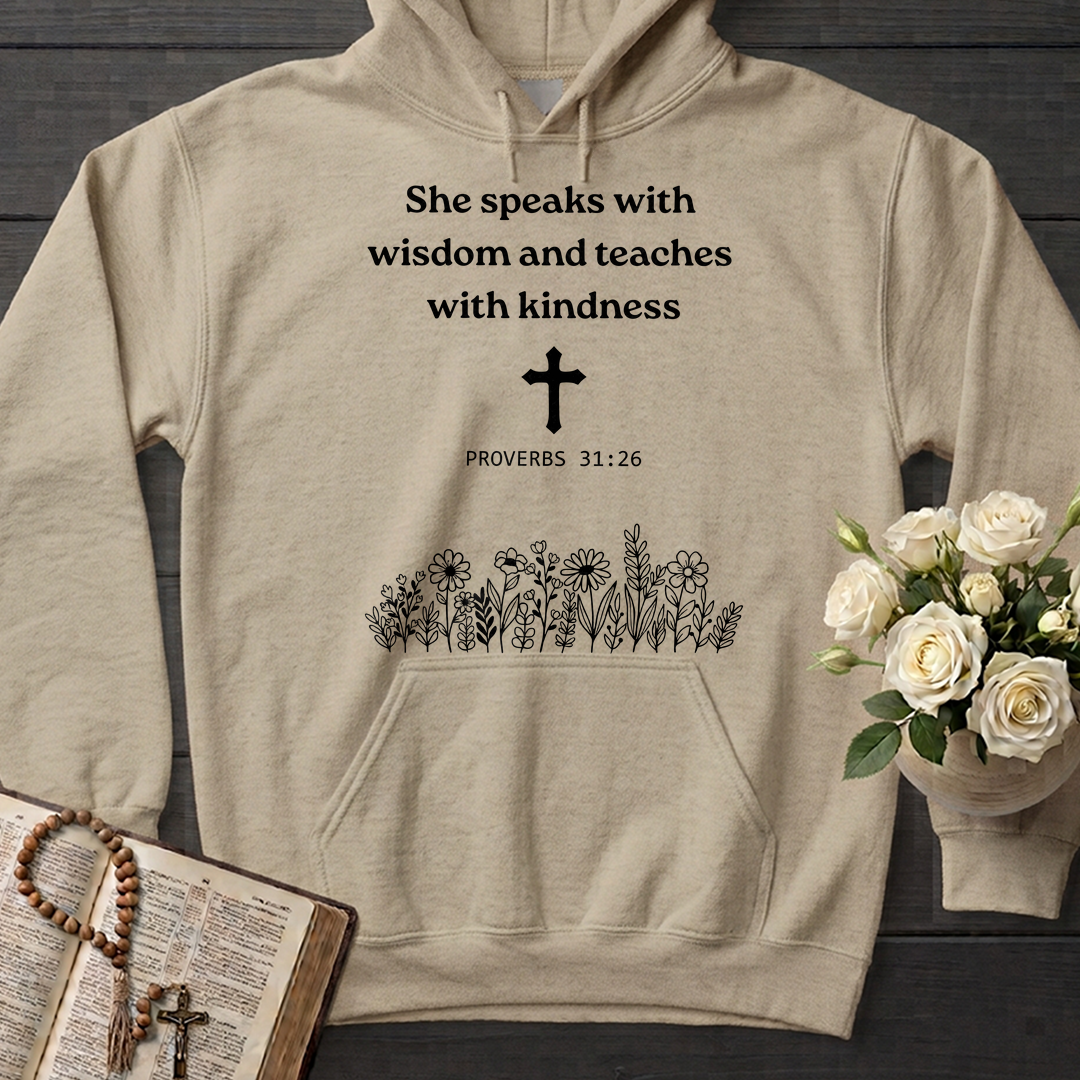 She Speaks With Wisdom And Teaches With Kindness Proverbs 31.26 01