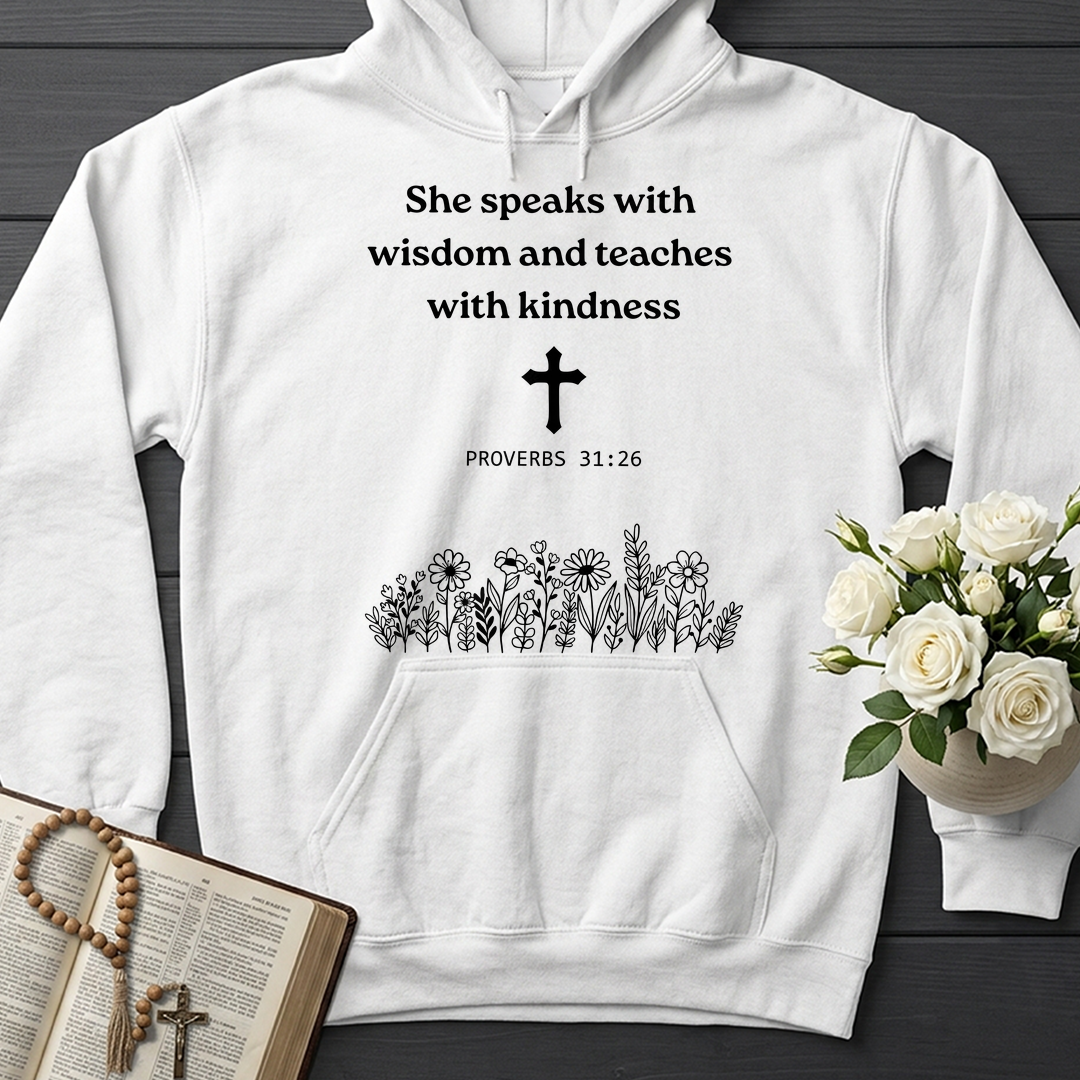 She Speaks With Wisdom And Teaches With Kindness Proverbs 31.26 01