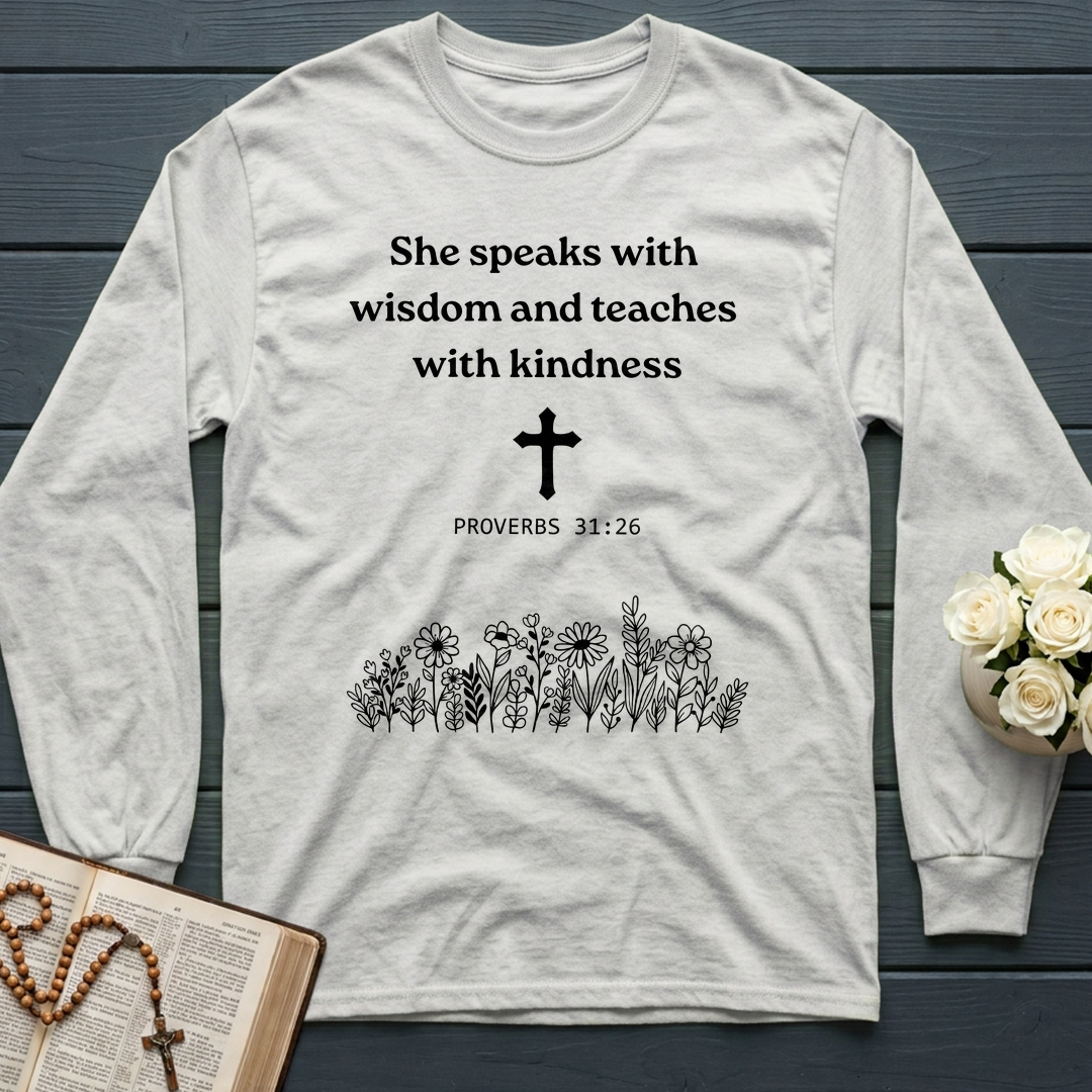 She Speaks With Wisdom And Teaches With Kindness Proverbs 31.26 01