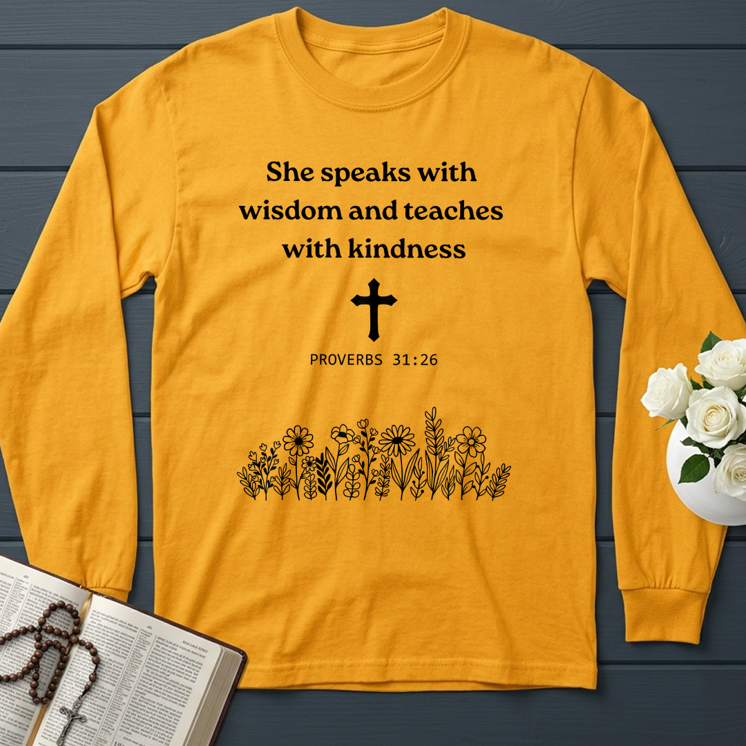 She Speaks With Wisdom And Teaches With Kindness Proverbs 31.26 01