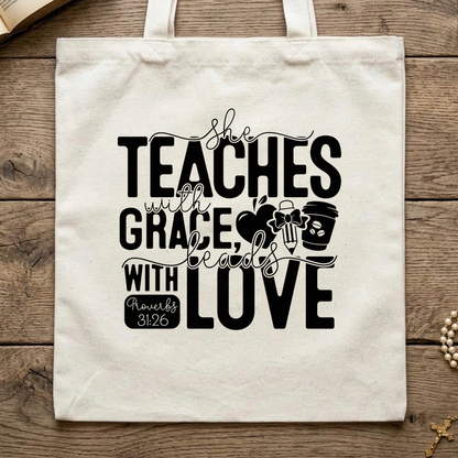 She Teaches With Grace Beads With Love Proverbs 31.26 01