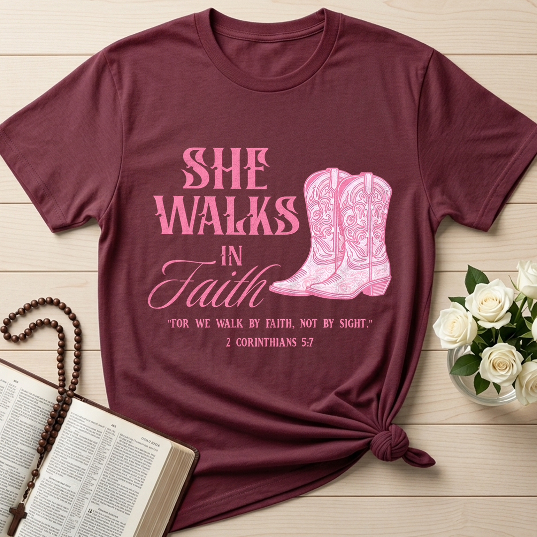 She Walks In Faith 2 Corinthians 5.7 01