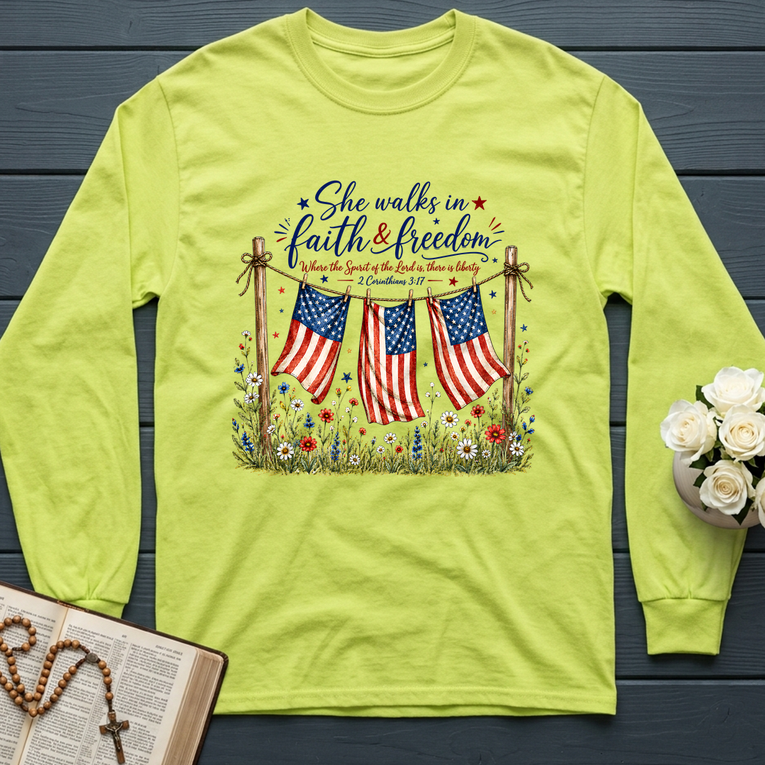 She Walks In Faith Freedom 2 Corinthians 3.17 01