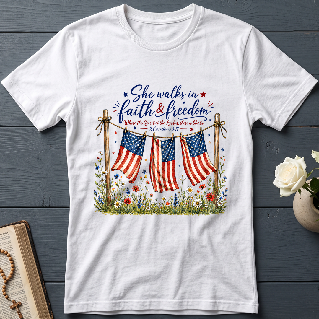 She Walks In Faith Freedom 2 Corinthians 3.17 01