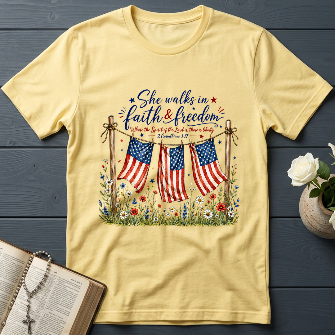 She Walks In Faith Freedom 2 Corinthians 3.17 01