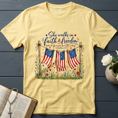 She Walks In Faith Freedom 2 Corinthians 3.17 01