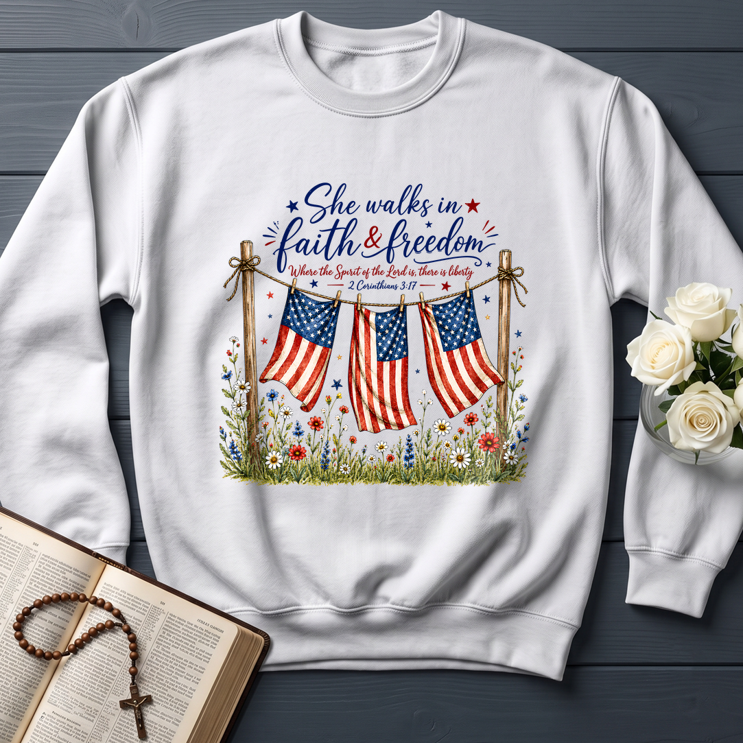 She Walks In Faith Freedom 2 Corinthians 3.17 01